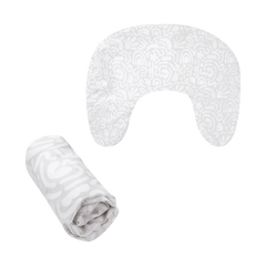 Cream Retro Squiggles