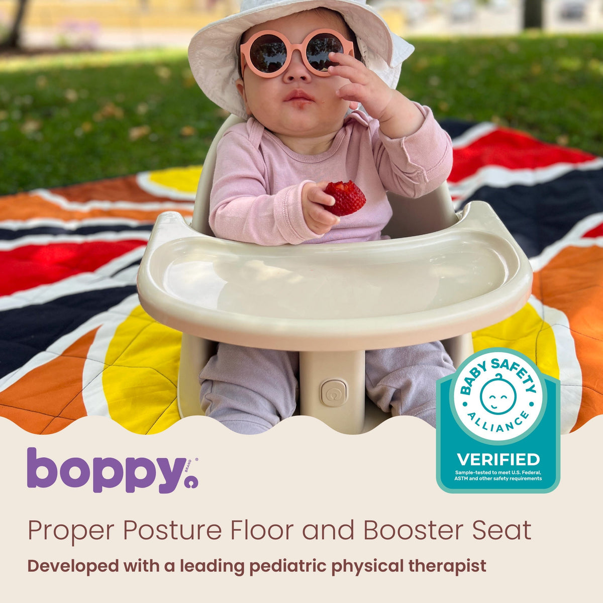 Proper Posture Floor and Booster SeatBooster Feeding SeatBoppy